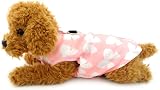 SMALLLEE_LUCKY_STORE Small Dog Coat Harness Jacket Pink XS with D-ring view 3