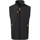 M MAELREG Men's Golf Vest Reversible Fleece Vest Outerwear Windproof Lightweight Warm Softshell Sleeveless Jacket for Men