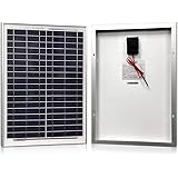 Solar Panel 20 Watt, Polycrystalline 20W Solar Charger for 12V Battery Charging