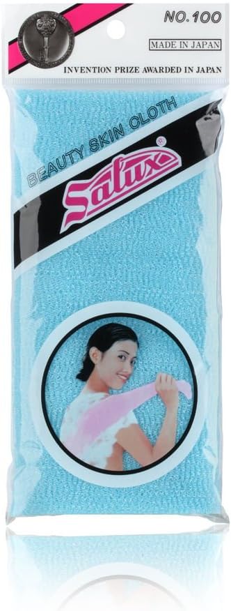 SALUX Nylon Japanese Beauty Skin Bath Wash Cloth/Towel - Blue