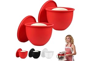 Kitchen Silicone Bowl Insert Aid, Silicone Liners for Kitchen Mixer Aid with Lids, Bowl Liners for Tilt-Head 5 Qt Mixers, for