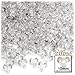 The Crafts Outlet 1,000pc Plastic Transparent Tribeads 10mm Clear Beads