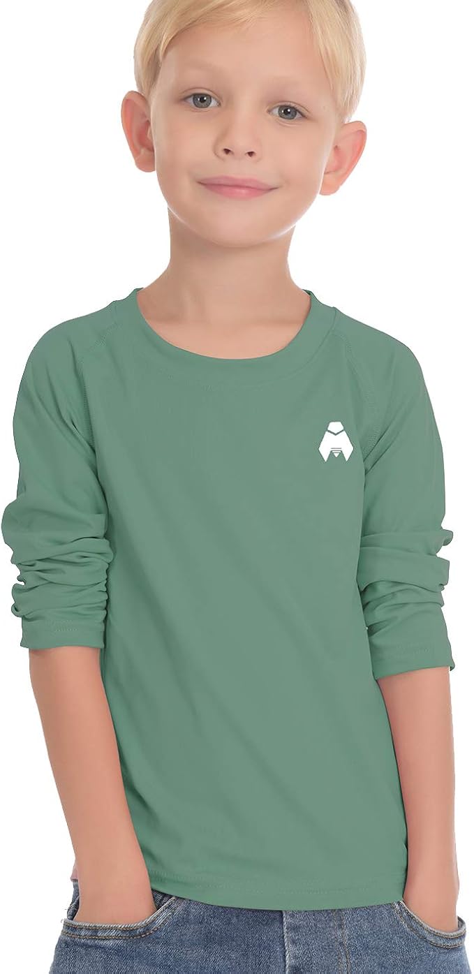 Amazon.com: Midubi Boys Girls Long Sleeve Tops - Youth Compression Shirts Athletic Undershirts 