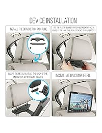 Monitor universal de montaje en el reposacabezas del automóvil   Reproductor de DVD multimedia con reproductor de DVD de 9,4 pulgadas   Sistema de entretenimiento de audio y video inteligente con HDMI y pantalla LCD de TV de alta resolución   Incluye sopo