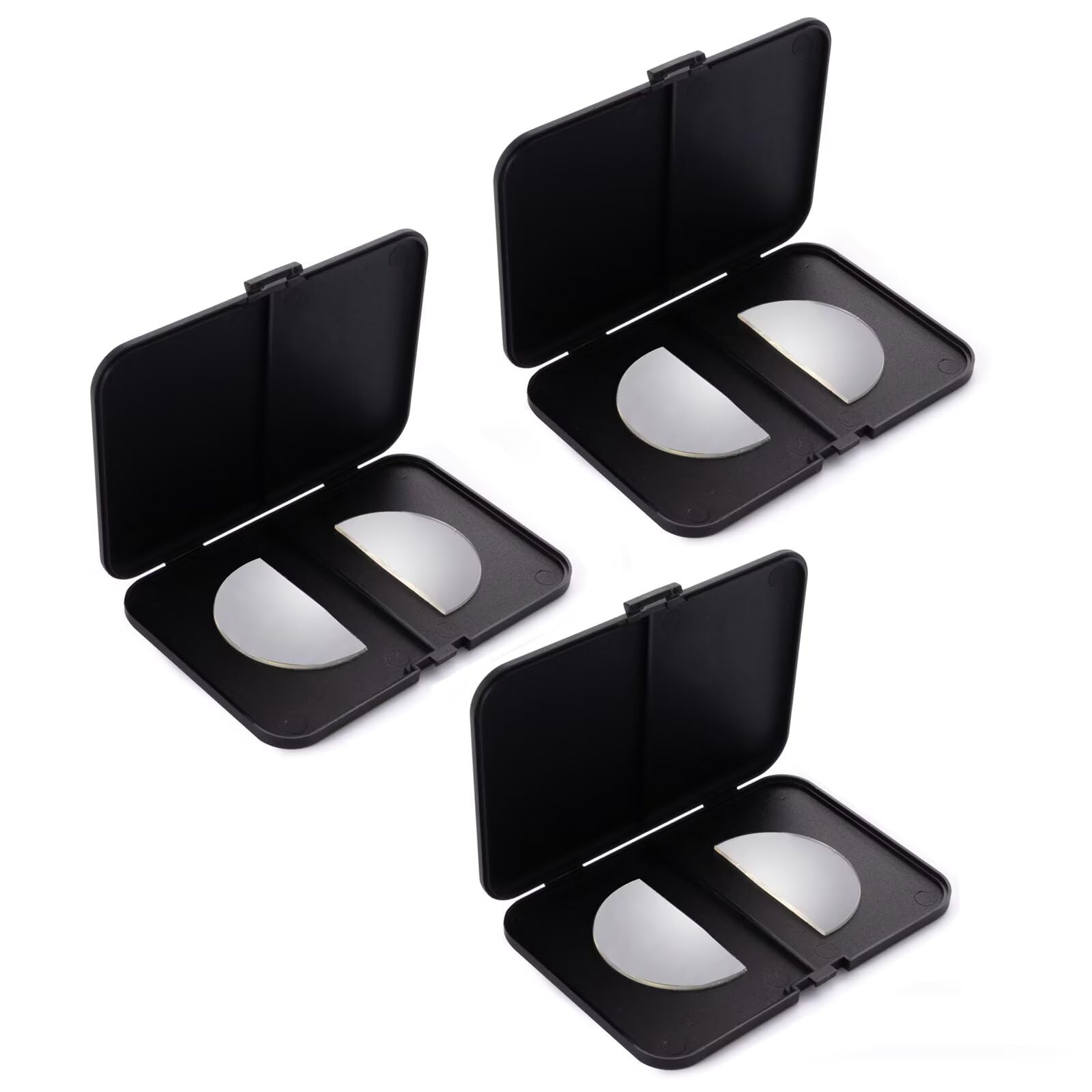 SKYWAY 3 Pack Stick on Bifocal Lenses, Stick on Reading Lenses, Clear Magnifying Bifocal Lenses for Glasses Sunglasses Safety Goggles, Removable, Reusable, No Water Needed,1.5