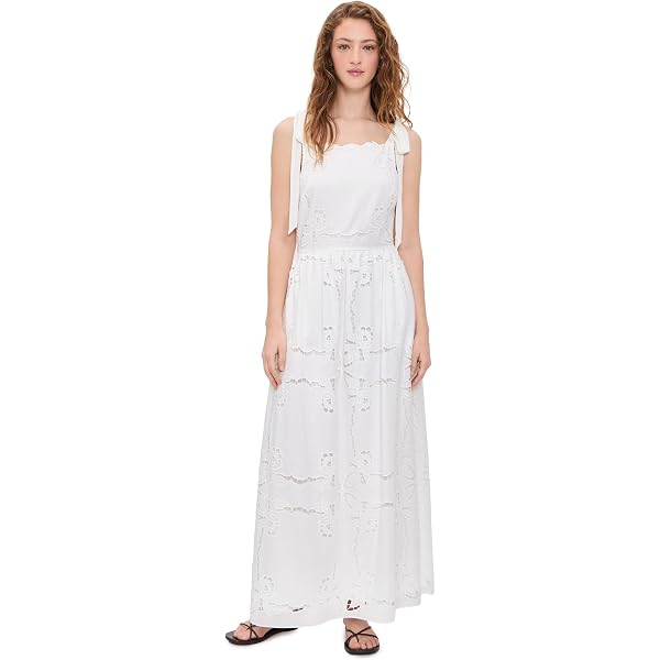LOVESHACKFANCY Women's Esilda Dress, True White, 2 at Amazon Women's  Clothing store