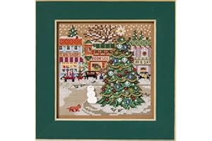 Mill Hill Holiday Square Christmas Village 2025 Buttons & Beads Winter Series Counted Cross Stitch Kit MH142535