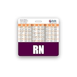 RN Purple Badge Buddy Horizontal w/Height & Weight