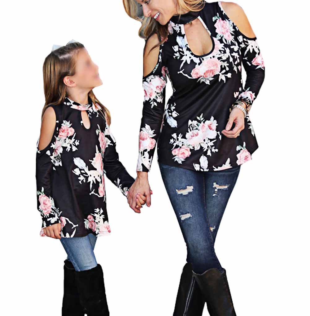 Shoulder Choker Long Sleeve Top Tshirt 