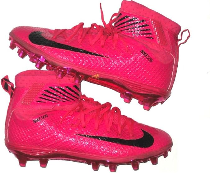 pink nike football cleats