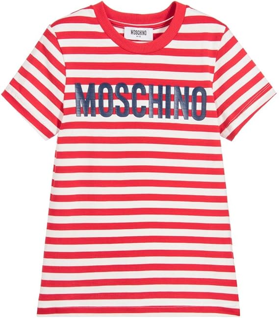 maglietta righe bianche e rosse