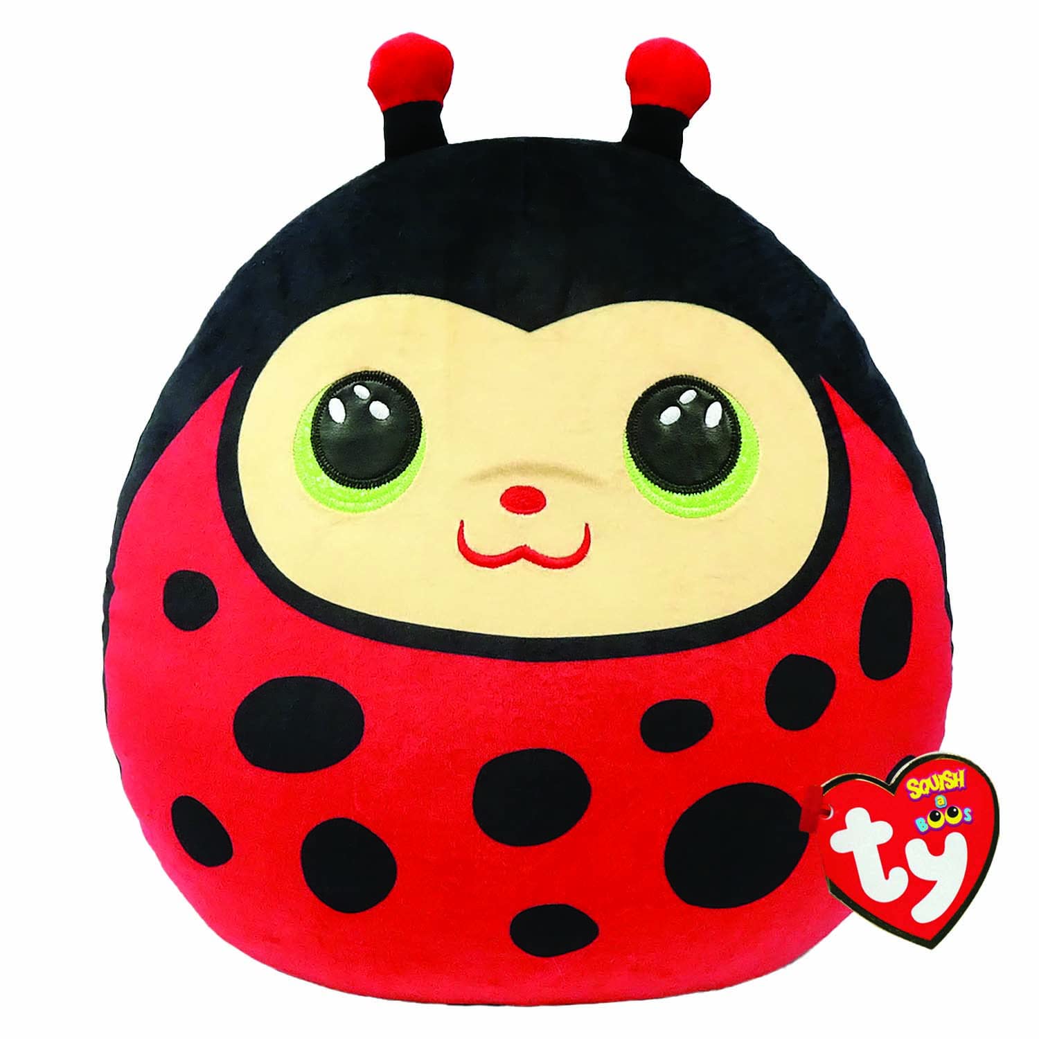 TY Toys - Squish a Boo Ladybird Izzy - 20 CM Red/Black 2009145