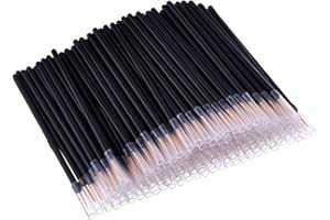 50 Pack Disposable Eyeliner Brushes – Slim Tip Wands for Makeup and Skincare