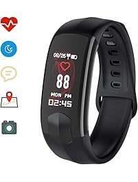 Holidayer Hi11 Fitness Tracker HR, Activity Tracker Watch with Heart Rate Monitor, Waterproof Smart Bracelet with Step Counter, Calorie Counter, Pedometer Watch for Kids Women and Men, Android & iOS