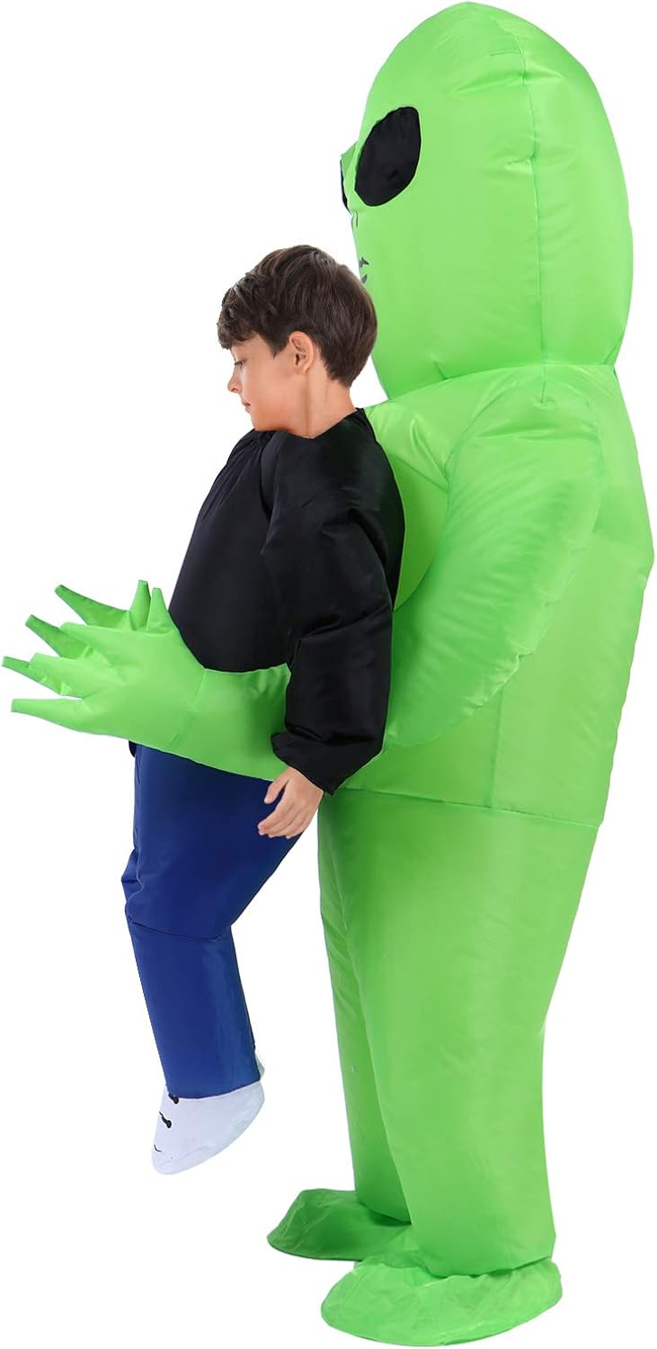 TOLOCO Inflatable Costume | Inflatable Alien Rider Costumes for Child | Halloween Costume Cosplay Party: Clothing