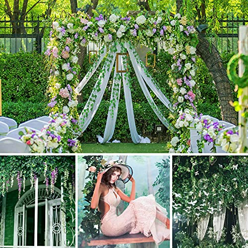 12Pcs 84Feet Artificial Ivy, Hanging Silk Fake Vines, Green Artificial