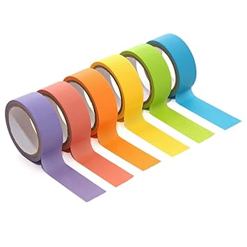 Kodak Washi Tape Set 6 Colorful Rolls of Decorative 15mm Crafting Tape for Scrapbooking, Art Projects & Photo Album Borders �� Perfect for 2x3 Printomatic, Mini Shot & Mini 2 Instant Print Camer