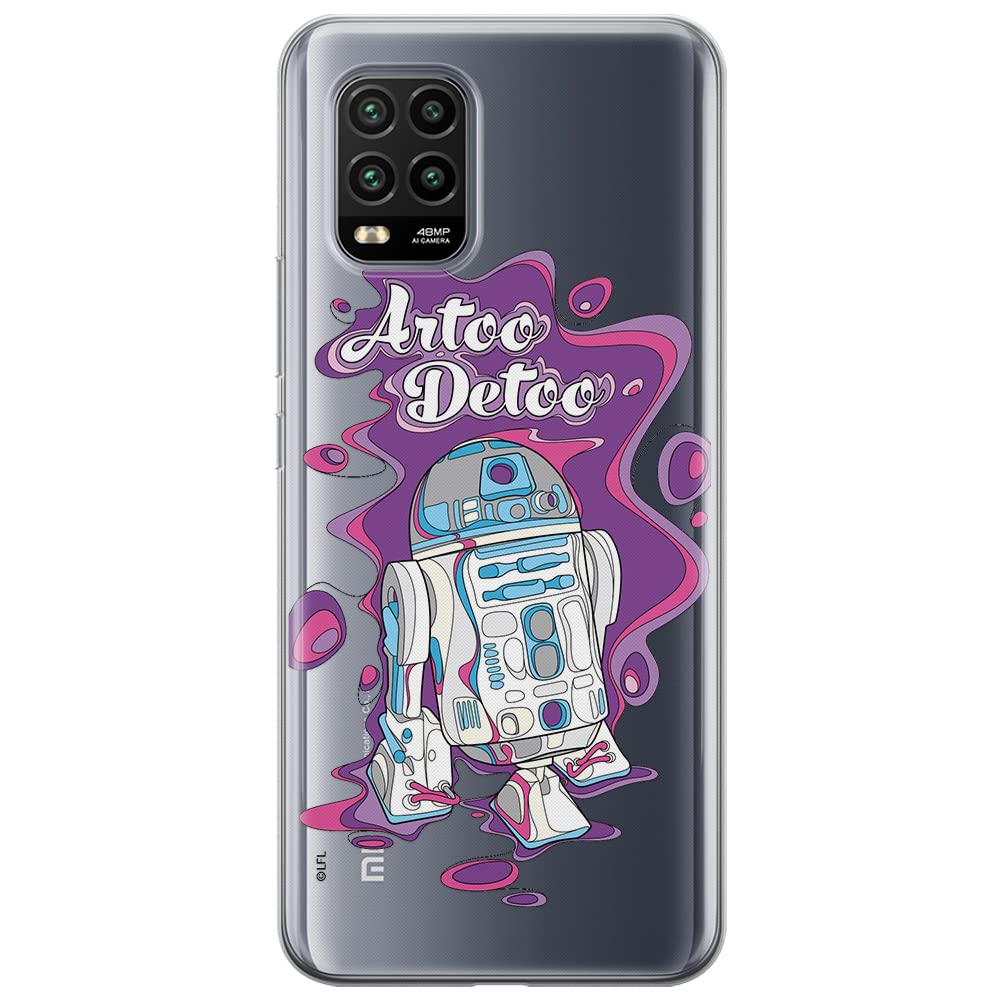 ERT GROUP mobile phone case for Xiaomi MI 10 LITE original and officially Licensed Star Wars pattern R2D2 002 optimally adapted to the shape of the mobile phone, partially transparent — image 1