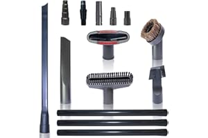 VACEXT Household Cleaning Kit Attachments Vacuum Cleaner Accessories Universal Vacuum Hose Adapters Flexible Crevice Tool for Dryer Lint Vent Trap Cleaner