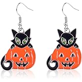 Halloween Earrings, Drop Dangle Earrings for Women Fun Halloween Holiday Costumes Party