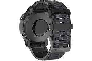 MYSNBKN Compatible with Garmin Fenix 5x Watch Band，26mm Width Soft Silicone Watch Strap for Fenix 5X Plus/Fenix 6X/Fenix 6X Pro/Fenix 7X/Fenix 3/Fenix 3HR/Descent MK1/D2 Delta PX/D2 Charlie Smartwatch