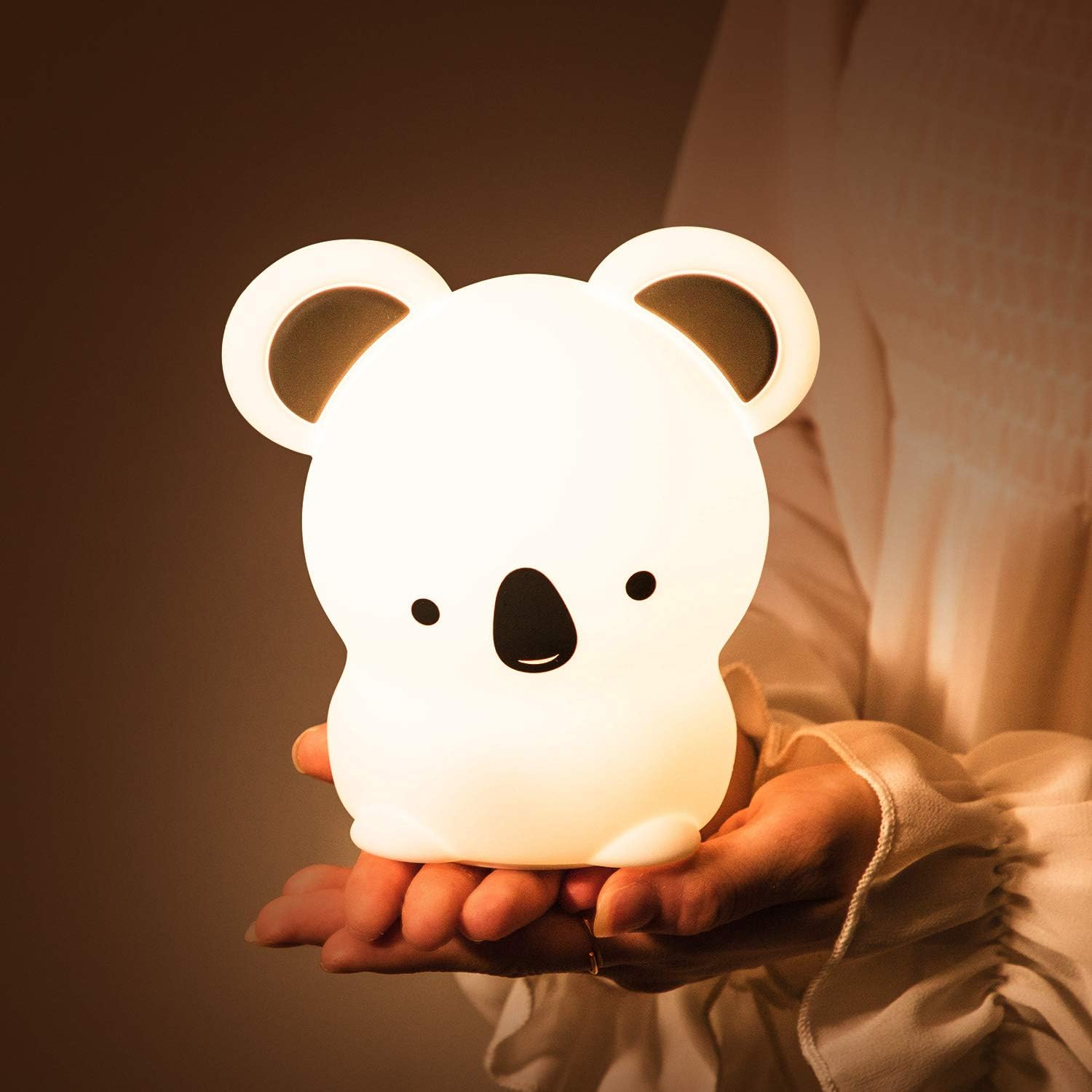 Kids Night Light,Cute Koala Gifts,Bear Silicone Nursery Toddler Teen Girls Baby Night Light for Bedroom,Kawaii Portable Battery Powered Animal Lamp,Soft Squishy Color Changing Nightlight for Children: Home & Kitchen