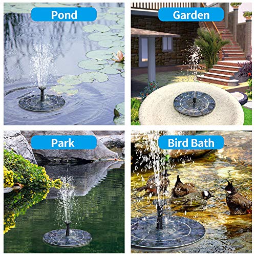 Solar Bird Bath Fountain Pump, Solar Powered Bionic Water Spitters