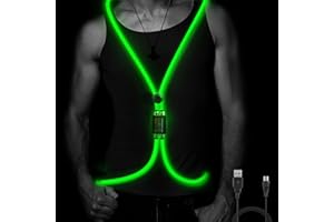esonstyle LED Reflective Vest Rechargeable Running Light for Runners High Visibility Safety Vest for Running,Cycling or Walking