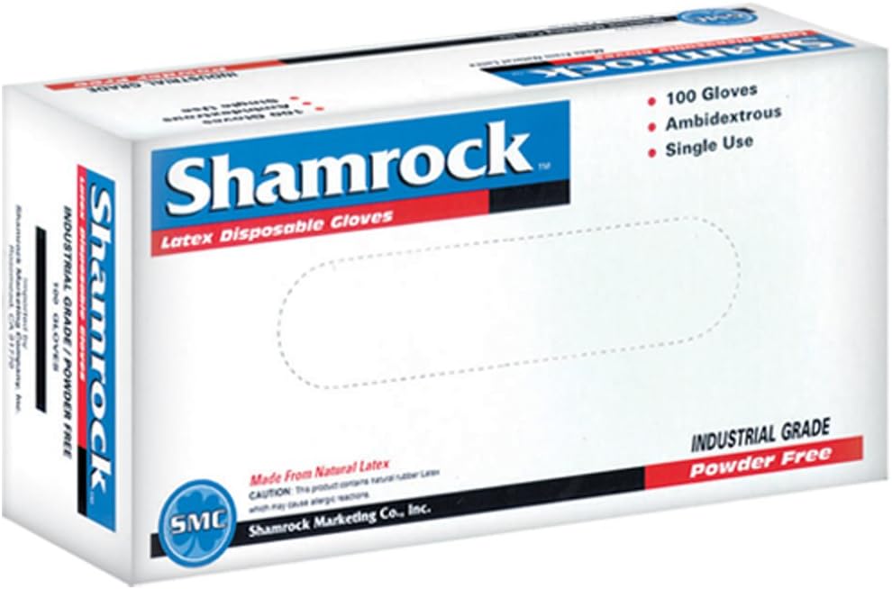 Shamrock 60414-XL-bx Work, thin, No Powder, Thin, ,Rubber, X-Large, Natural
