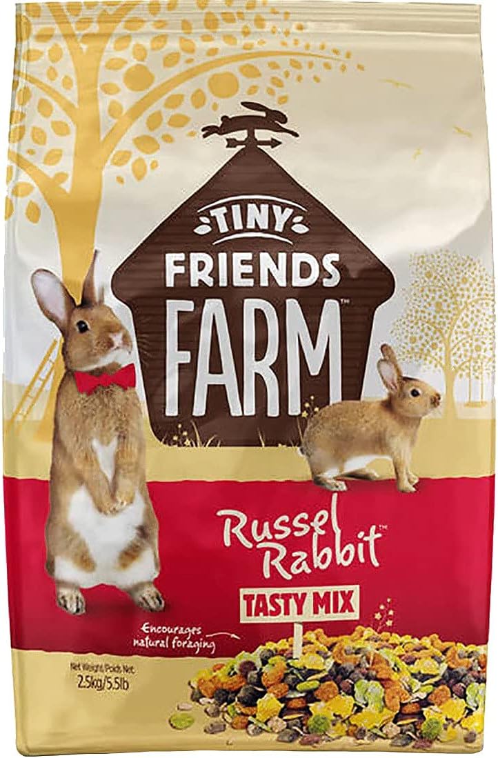 Supreme Tiny Friends Farm Russel Rabbit Tasty Mix -BULK - 24 lbs - (4 x 6 lbs)