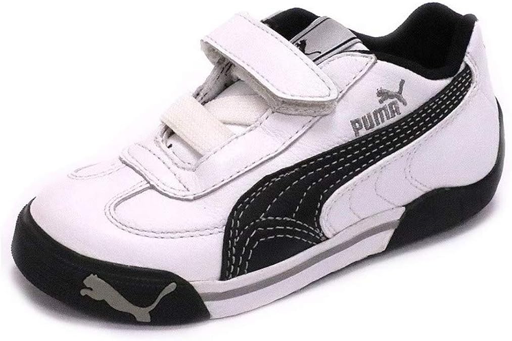 Puma SPEED CAT 2.9 LOW V Black White Leather Junior Sneakers Shoes
