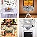 PartyTalk Halloween Spider Web Table Topper, 30-Inch Round Black Lace Tablecloth for Scary Movie Night Halloween Decorations