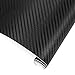 Karlor 3D Carbon Fiber Vinyl Film Car Wrap Sticker 5ft x 1ft Sheet Roll Black Interior DIY 12 Inch x 60 Inch (Black)