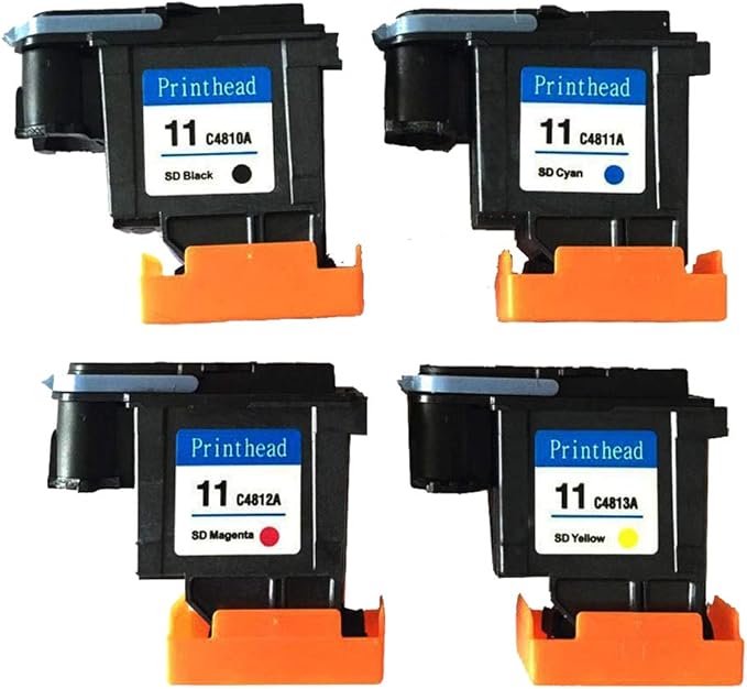 Druckkopf Ersatz C4810A C4811A C4812A C4813A Für HP Drucker 11 Serie - Kompatibel Mit 1000, 1100, 1200, 2600, 2800
