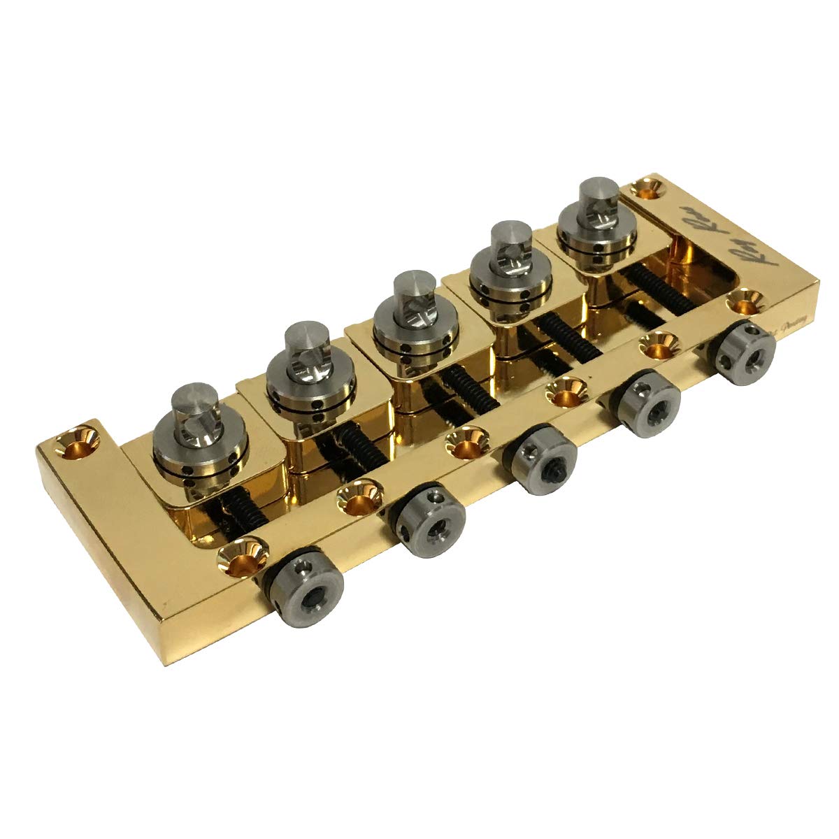 FLOYD ROSE RAY ROSS 5-STRING BASS BRIDGE 19MM GOLD