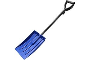 DEROFIT Kids Snow Shovel, Plastic Snow Shovel for Kids Toddler with Metal Handle, Lightweight Emergency Heavy Duty Shovel for Car, Detachable Shovel for Driveway Home Garden Camping Beach
