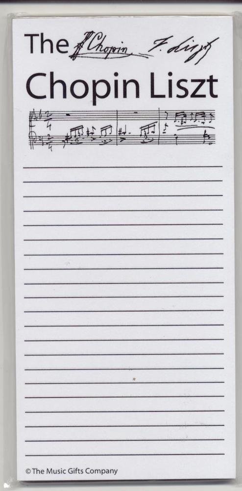 Notepad Chopin Liszt: Stationery