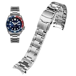 Danxancy Stainless Steel Watch Band Curved Ends