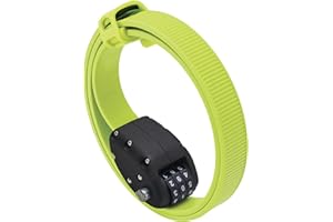OTTOLOCK Cinch Lock - Lightweight Anti Theft Compact Combination Bike Lock, Ideal for Quick Stops, Bicycle Accessories, Flash Green, 30 Inch