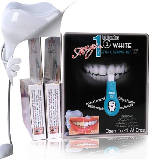Allbesta 1 Minute White Nano Teeth Whitening Kit Natural Teeth Whitener System Tool Oral Care Kit
