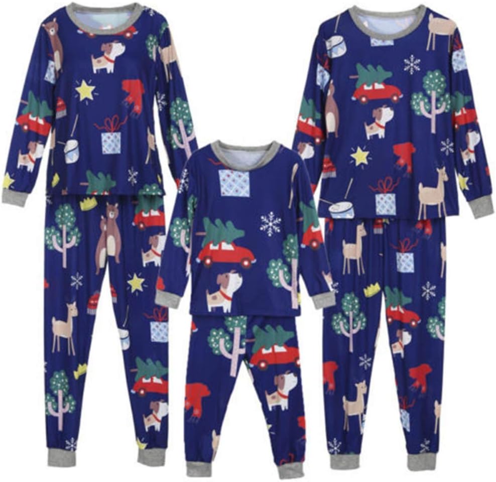 Shiningbaby Matching Family Pajamas Set Parent-Child Christmas Pyjamas Women Men Kid Outfit