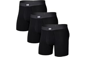 SAXX Underwear Co. Men's Core Cotton Boxer Brief Fly 3-Pack