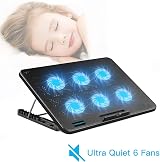 LIANGSTAR 6 Fan Laptop Cooling Pad 12-17 inch with 7 Height Adjustable Stand view 2