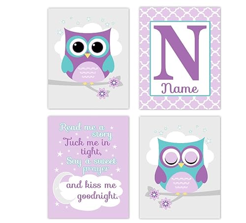 lavender nursery wall decor