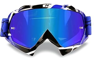 NENKI Dirt Bike Goggles Adult Motocross Dirtbike 4 Wheeler MX ATV Off Road Goggles Glasses Anti Fog Lens for Men Women