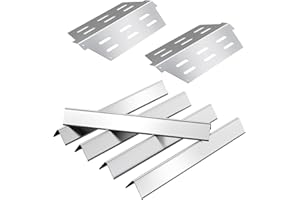 WEBROIL Genesis 300 Grill Parts for Weber Genesis 310 330 Series E330 E310 E320 S310 S320 S330 EP330 EP310 CEP-320 Grill Parts, SUS 304 Stainless Steel Flavorizer Bars and Heat Deflector for Weber 7622 7620