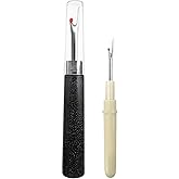 2PCS Seam Rippers, Sharp Sewing Seam Thread Remover Stitch Unpicker with Ergonomic Handles for Needle Work Patterns and Sewing Clothes