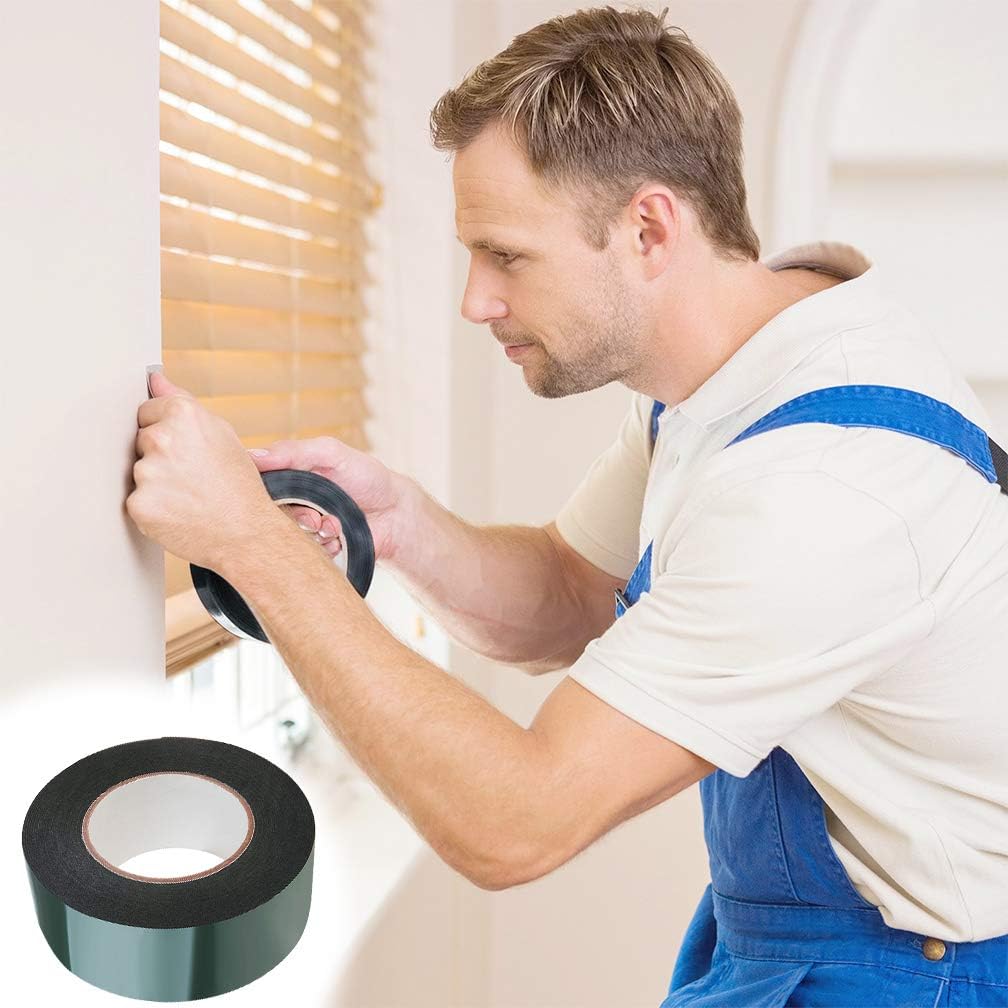 WooZuu 10m×50mm Black Foam Tape Double Sided Sponge Tape Waterproof Mounting Self Adhesive Tape Rolls, 10m X 50mm - Image 4