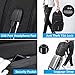 Laptop Backpack Rucksack Asltoy 17.3 inch Notebook Business Backpack Large Capacity TSA Lock Anti Theft Water Resistant USB Charging Port Headphone interface Travel bag College Bag School Bookbag (Bk)