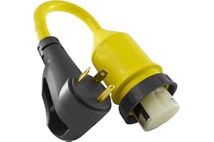 Conntek 15381 RV Adapter RV 30-Amp Plug to 50-Amp 125/250V Locking Female Connector